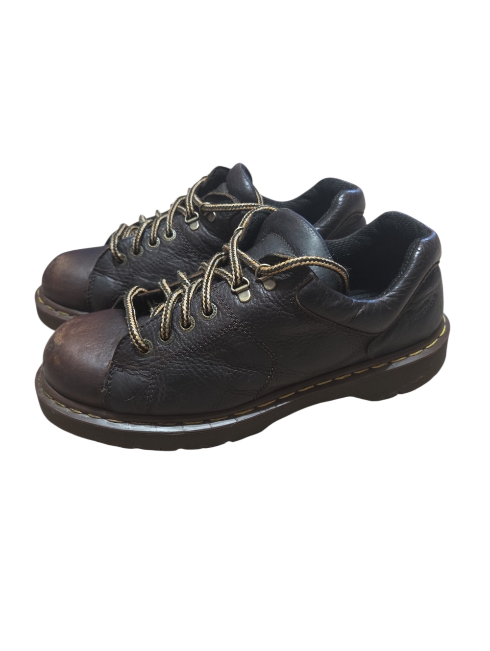 Dr. Martens brown leather chunky lace-up oxfords Made In England Mens Sz 12